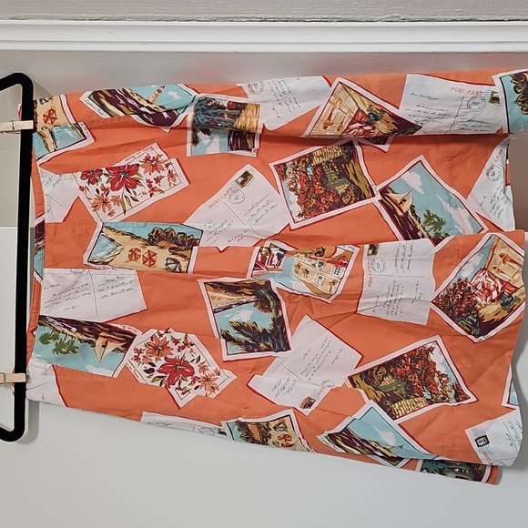 Eddie Bauer Postcard Print Skirt Size 8 - Picture 7 of 9